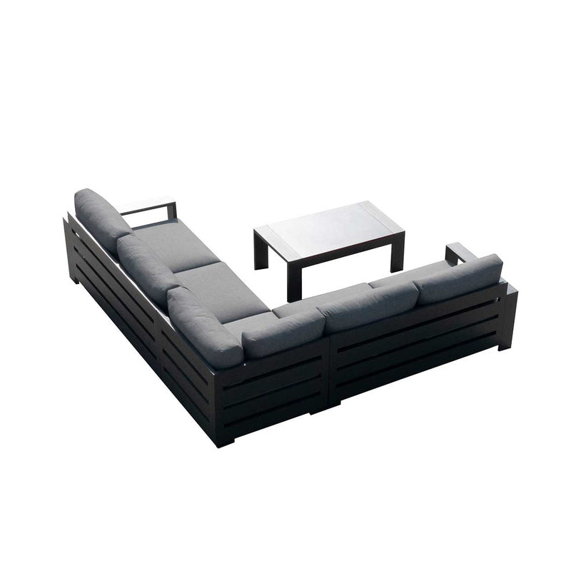 Skyline 5 Seater Outdoor Aluminium Modular Lounge with Coffee Table
