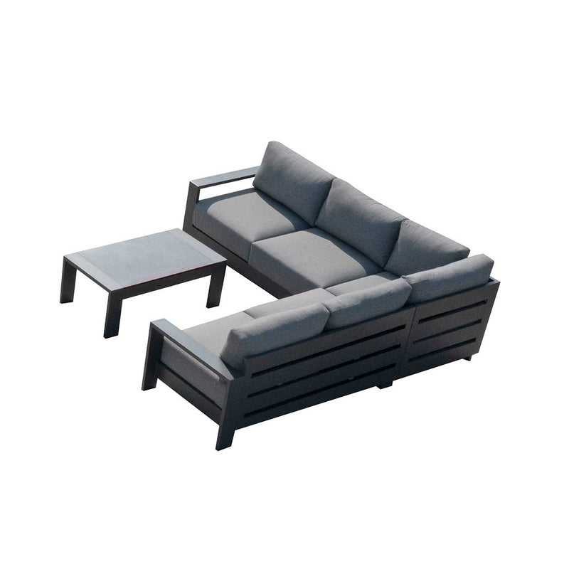 Skyline 5 Seater Outdoor Aluminium Modular Lounge with Coffee Table