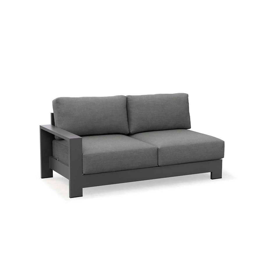 Skyline 2 Seater Outdoor Aluminium Lounge with Right Arm