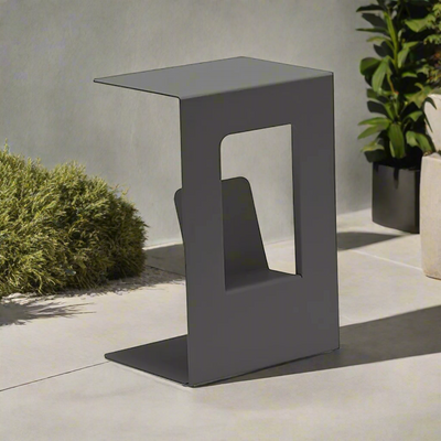 Sofia Outdoor Aluminium Magazine Side Table 40 cm