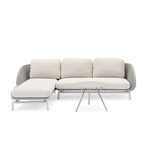 Sorrento 3 Seater Rope Outdoor Modular Lounge with Coffee Table