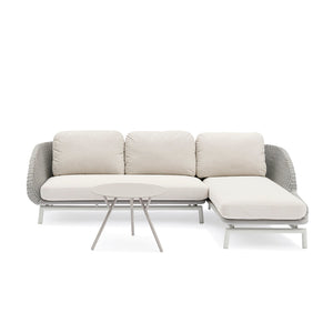 Sorrento 3 Seater Rope Outdoor Modular Lounge with Coffee Table