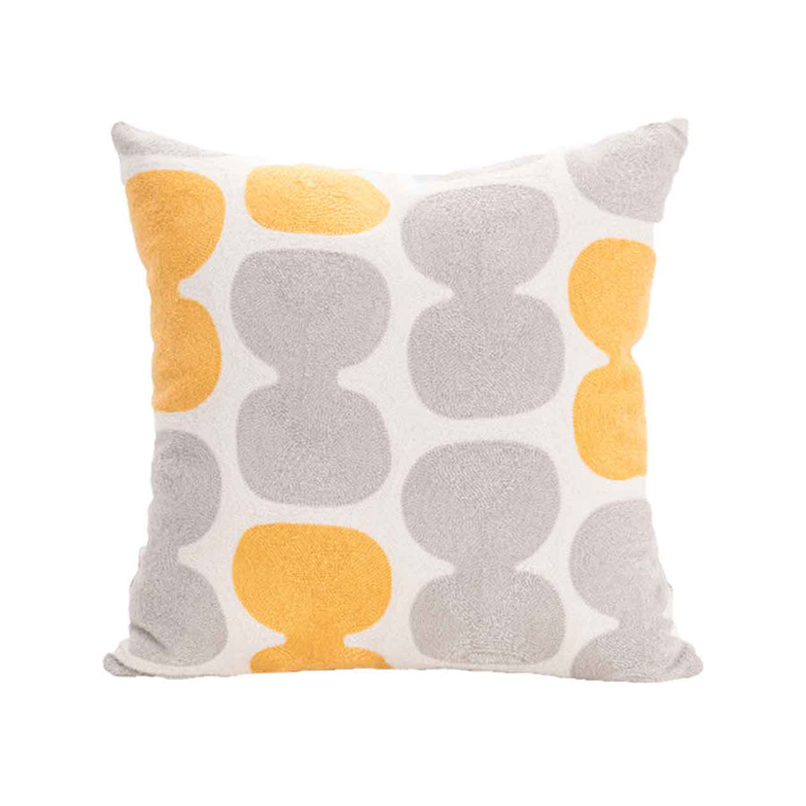 Citron Spot Outdoor Cushion Scatter, 45x45cm, adding vibrant colour to outdoor furniture