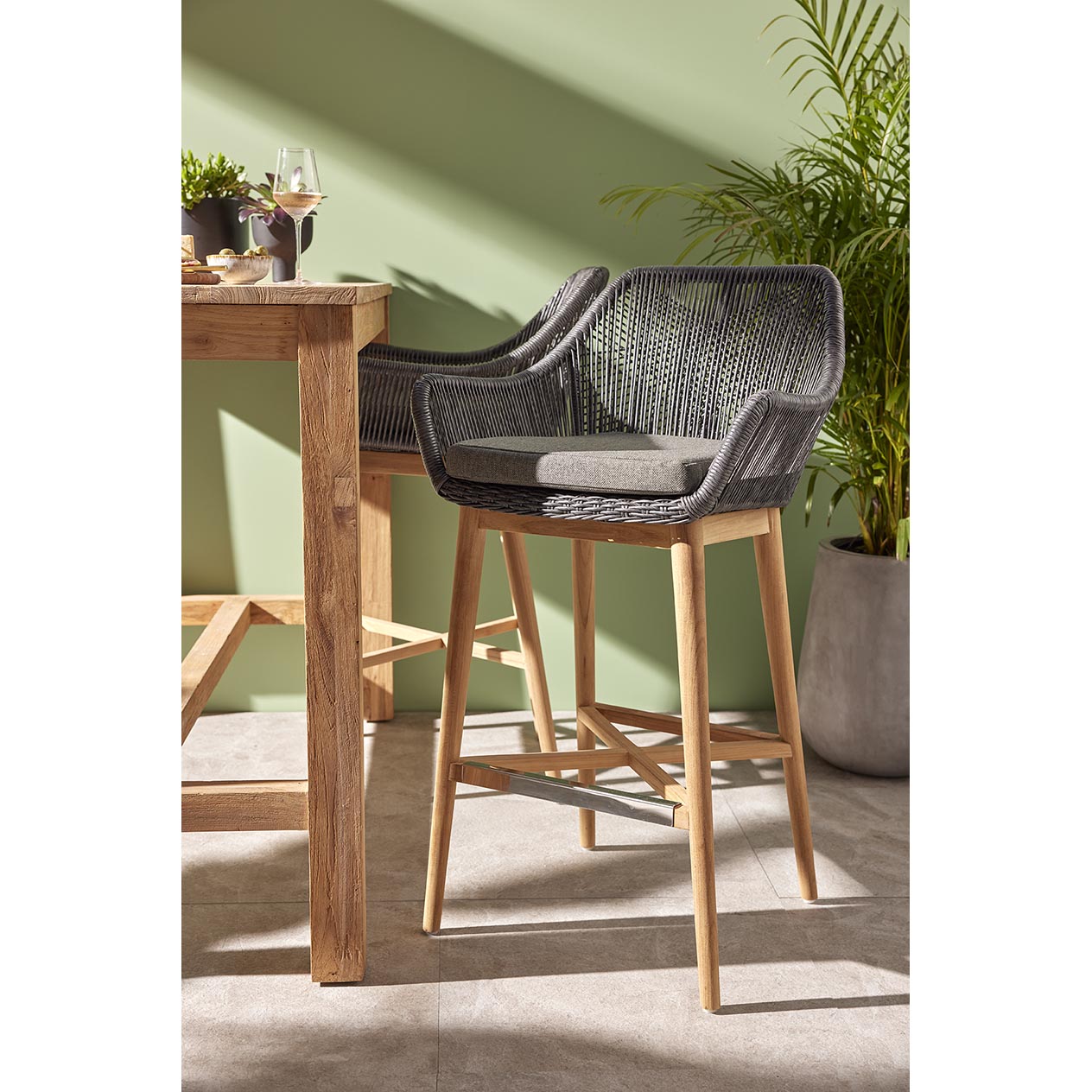 String Outdoor Wicker Bar Stool Remarkable Outdoor Living