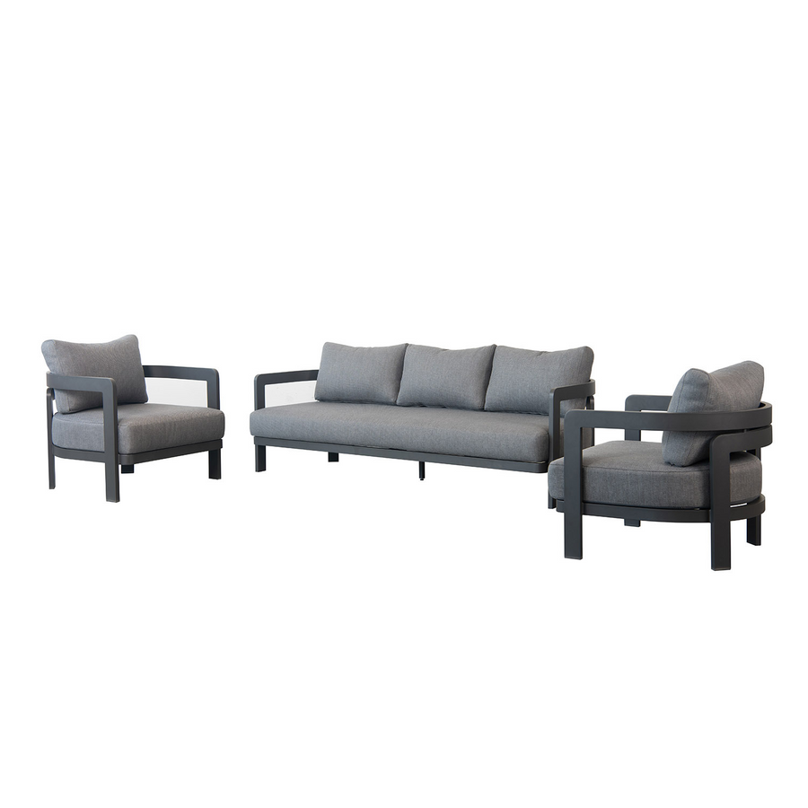 Tampa 5 Seater Aluminium Outdoor Lounge