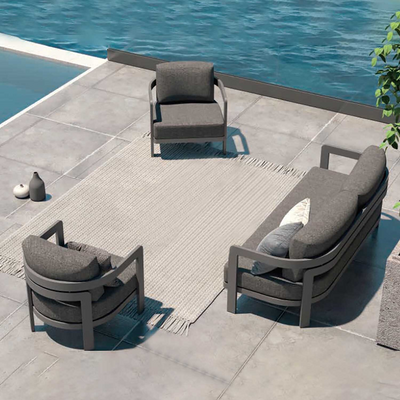 Tampa 5 Seater Aluminium Outdoor Lounge