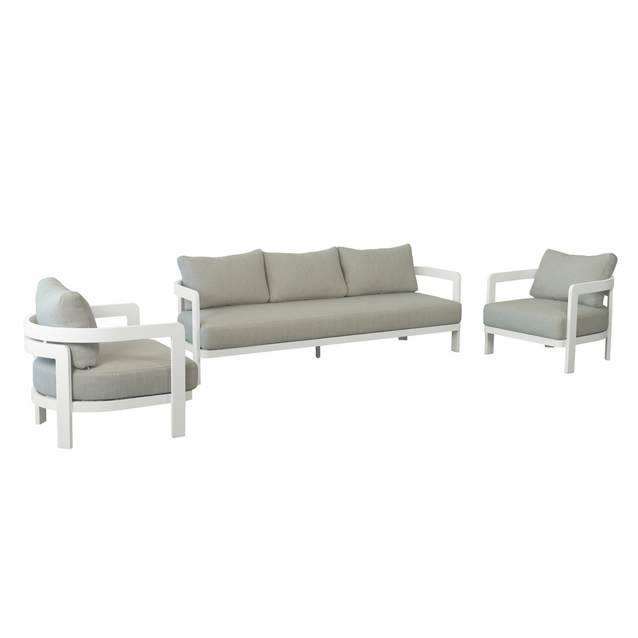 [Clearance] Tampa 5 Seater Aluminium Outdoor Lounge at Alexandria (ALX) NSW Store Only