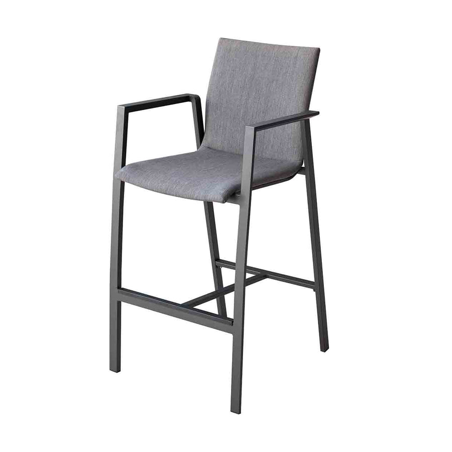 Modern TERRITORY Outdoor Furniture bar stool with robust Aluminium frame and comfortable foam-filled seat