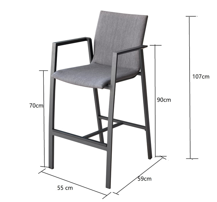 Territory Outdoor Aluminium Bar Chair – Remarkable Outdoor Living