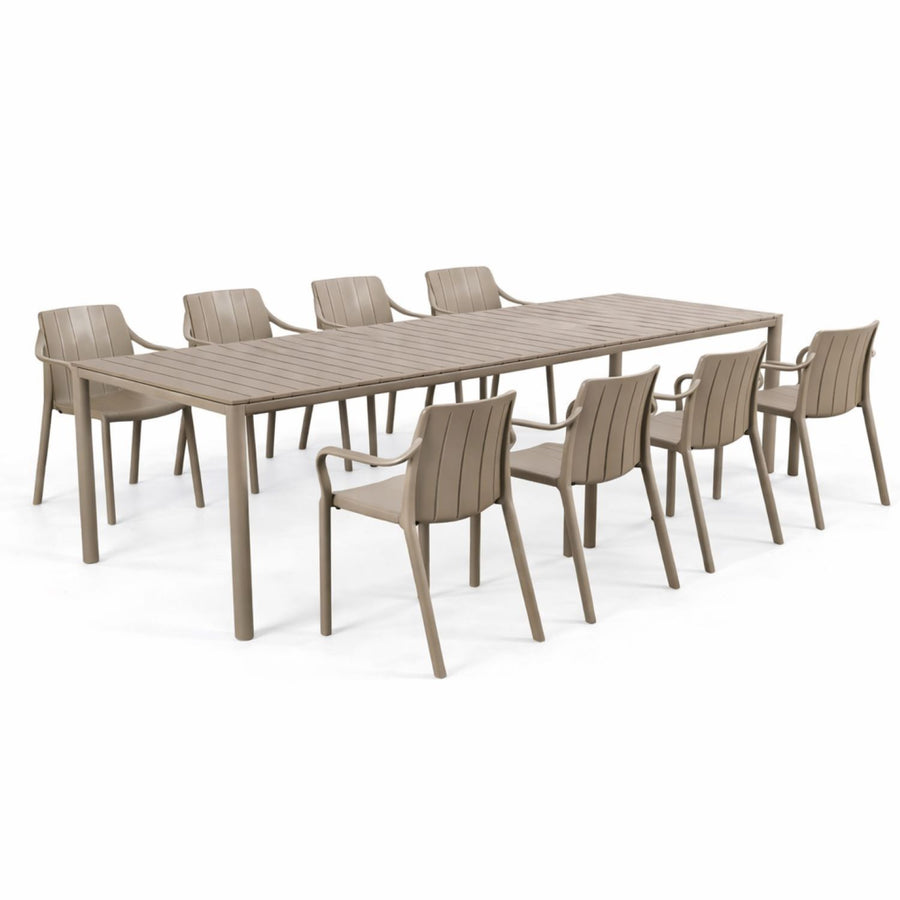 Nardi Tevere 211/275 Table Tiberina Armchair Outdoor Dining Setting
