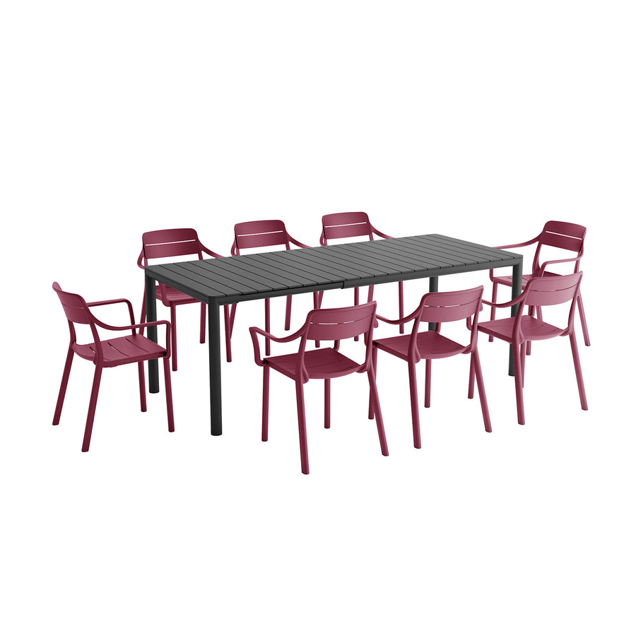 Nardi Tevere Table Cassia Armchair Outdoor Dining Setting