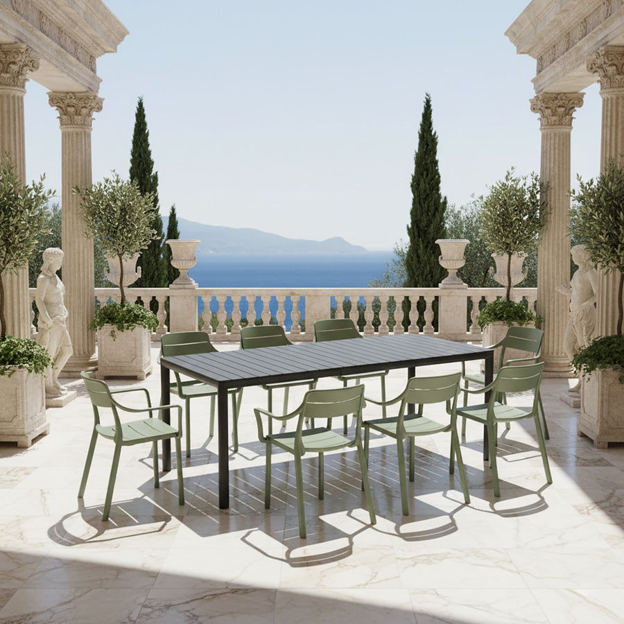 Nardi Tevere Table Cassia Armchair Outdoor Dining Setting