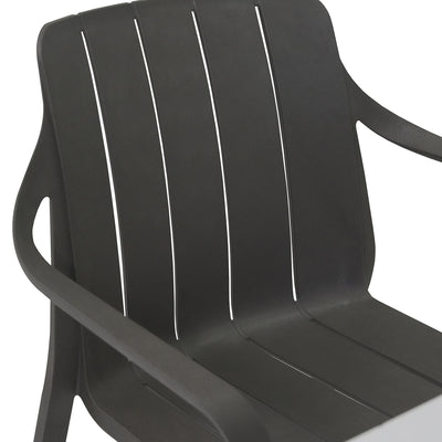 Nardi Cube 80 cm Table Tiberina Armchair Outdoor Dining Setting