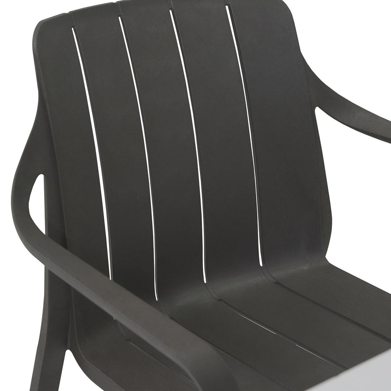 Nardi Cube 80 cm Table Tiberina Armchair Outdoor Dining Setting