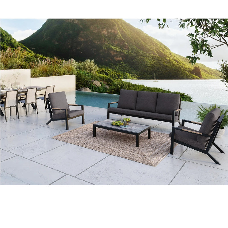 Toronto 3 Seater Outdoor Aluminium Lounge