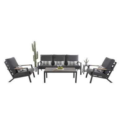 Toronto 5 Seater Outdoor Aluminium Lounge