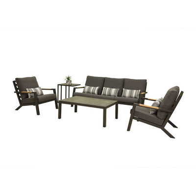 Toronto 5 Seater Outdoor Aluminium Lounge