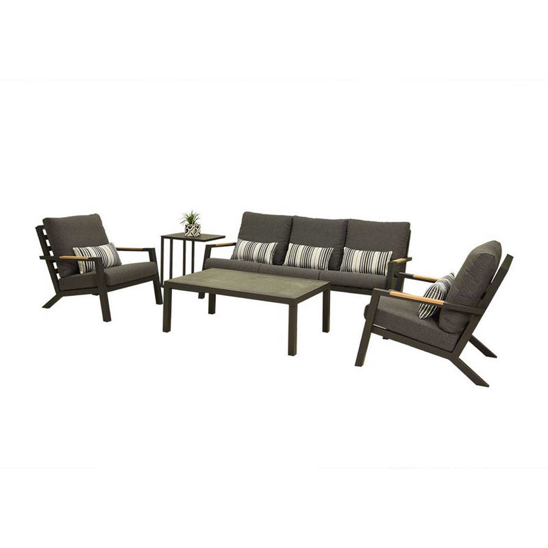 Toronto 5 Seater Outdoor Aluminium Lounge