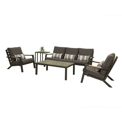 Toronto 5 Seater Outdoor Aluminium Lounge
