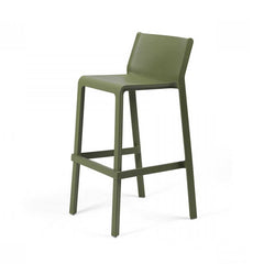 Stylish Trill Bar Stool by Nardi, a high-quality outdoor furniture brand, with ergonomic backrest.