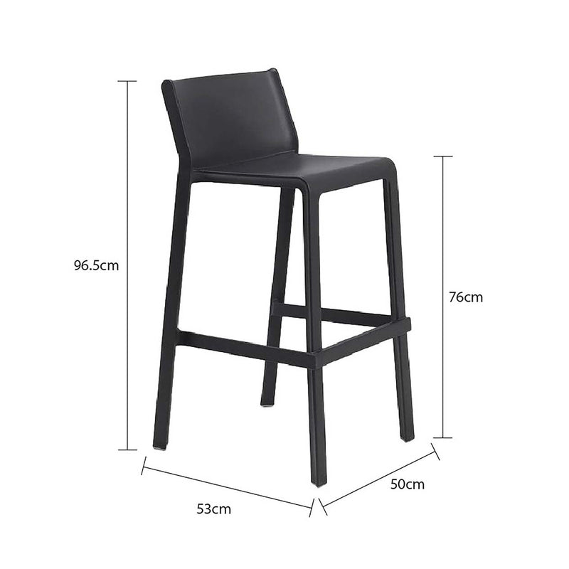 Stylish Trill Bar Stool by Nardi, a high-quality Outdoor Furniture piece, perfect as an Outdoor Bar Stool.