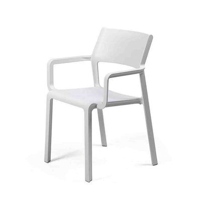 Trill chair by Nardi, a durable and lightweight outdoor furniture piece, available in various colours as outdoor chairs.