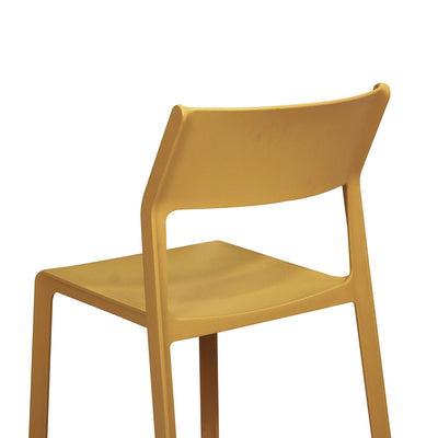 Nardi Cube 80 cm Table Trill Armless Chair Outdoor Dining Setting