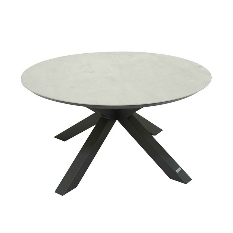 Trivento II Ceramic Outdoor Round Dining Table 130 cm