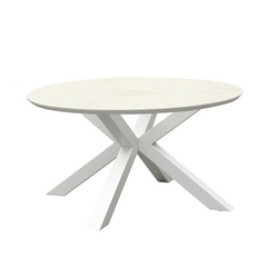 Trivento II Ceramic Outdoor Round Dining Table 130 cm
