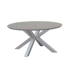 Trivento II Ceramic Outdoor Round Dining Table 148 cm