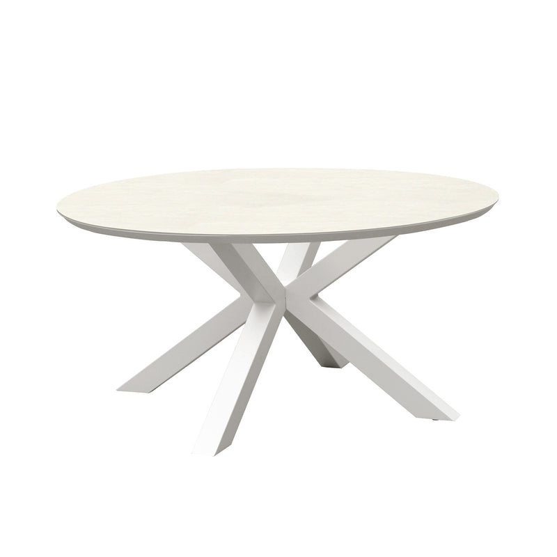 Trivento II Ceramic Outdoor Round Dining Table 148 cm