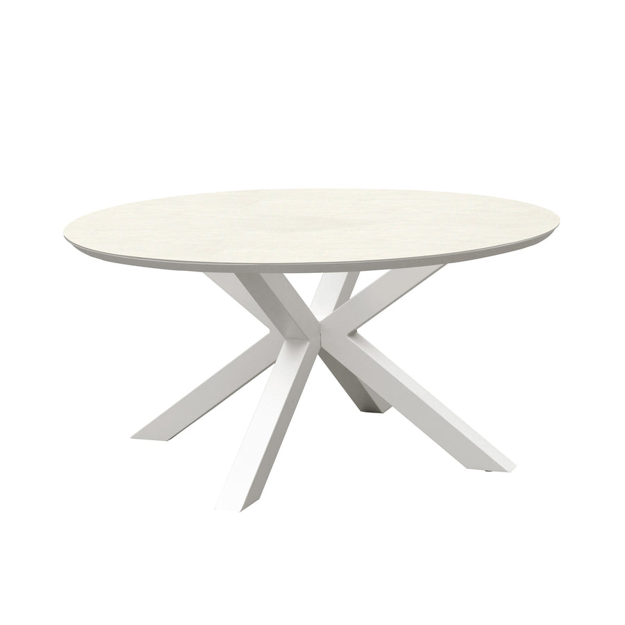 Trivento II Ceramic Outdoor Round Dining Table 148 cm