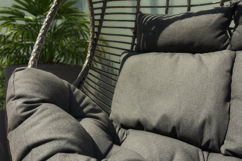 Turin Outdoor Wicker Single Hanging Egg Chair