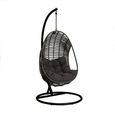 Turin Outdoor Wicker Single Hanging Egg Chair