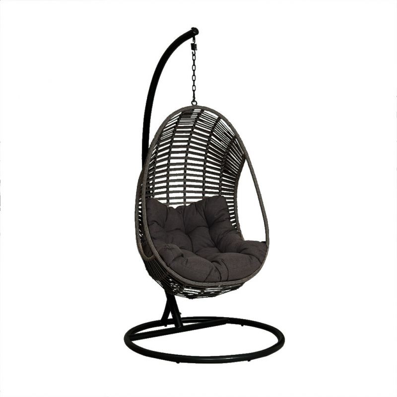 Turin Outdoor Wicker Single Hanging Egg Chair