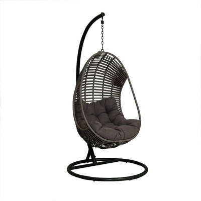 Turin Outdoor Wicker Single Hanging Egg Chair