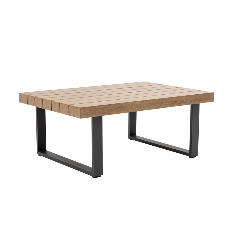 Vancouver 5 Seater Aluminium Outdoor Modular Lounge With Coffee Table 100 cm