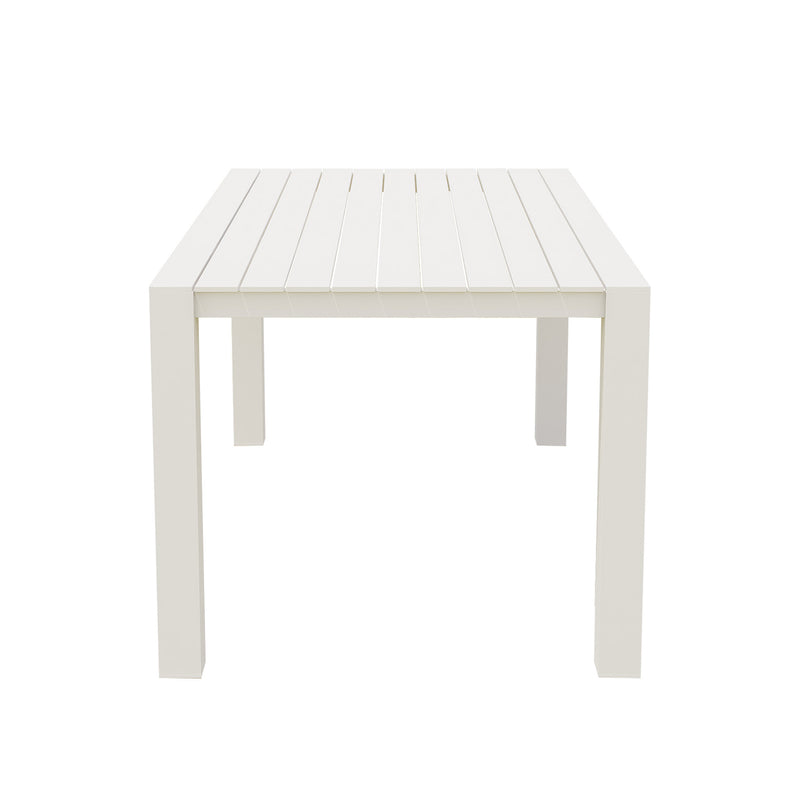 Vernon 160 cm Table Vernon 140 cm Bench and Coda Chair Outdoor Dining Setting