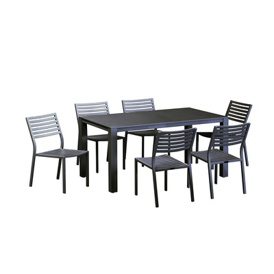 Vernon 160 cm Table Coda Chair Outdoor Dining Setting