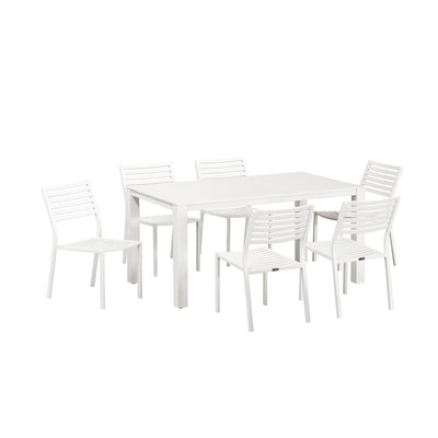 Vernon 160 cm Table Coda Chair Outdoor Dining Setting