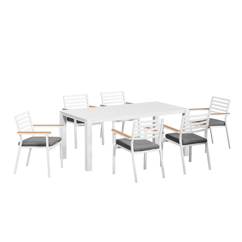 Vernon 160 cm Table Lotus Chair Outdoor Dining Setting