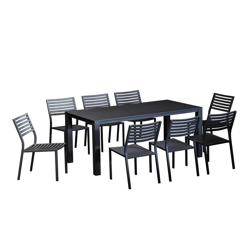 Vernon 180 cm Table Coda Chair Outdoor Dining Setting