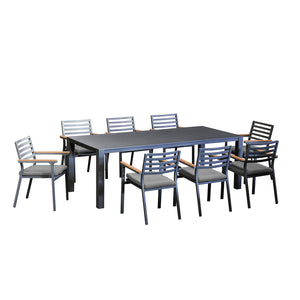 Vernon 180 cm Table Lotus Chair Outdoor Dining Setting