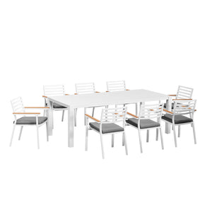 Vernon 180 cm Table Lotus Chair Outdoor Dining Setting
