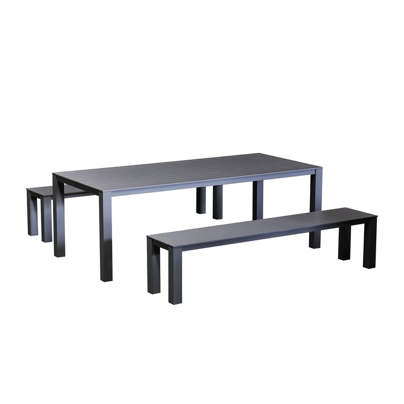 Vernon 220 cm Table Vernon 200 cm Bench Outdoor Dining Setting