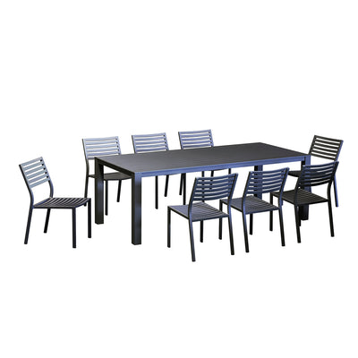 Vernon 220 cm Table Coda Chair Outdoor Dining Setting