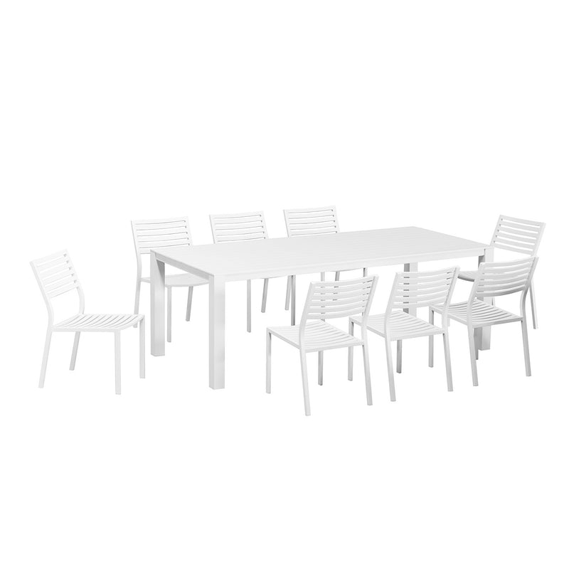 Vernon 220 cm Table Coda Chair Outdoor Dining Setting