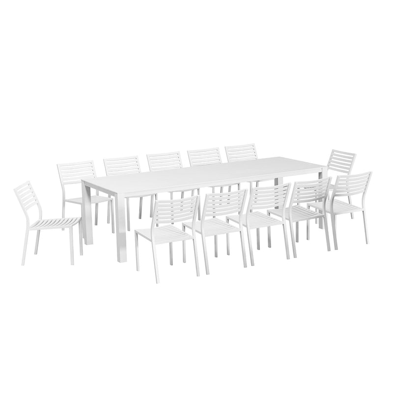 Vernon 270 cm Table Coda Chair Outdoor Dining Setting