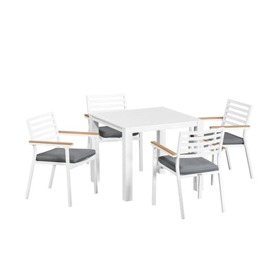 Vernon 90 cm Table Lotus Chair Outdoor Dining Setting