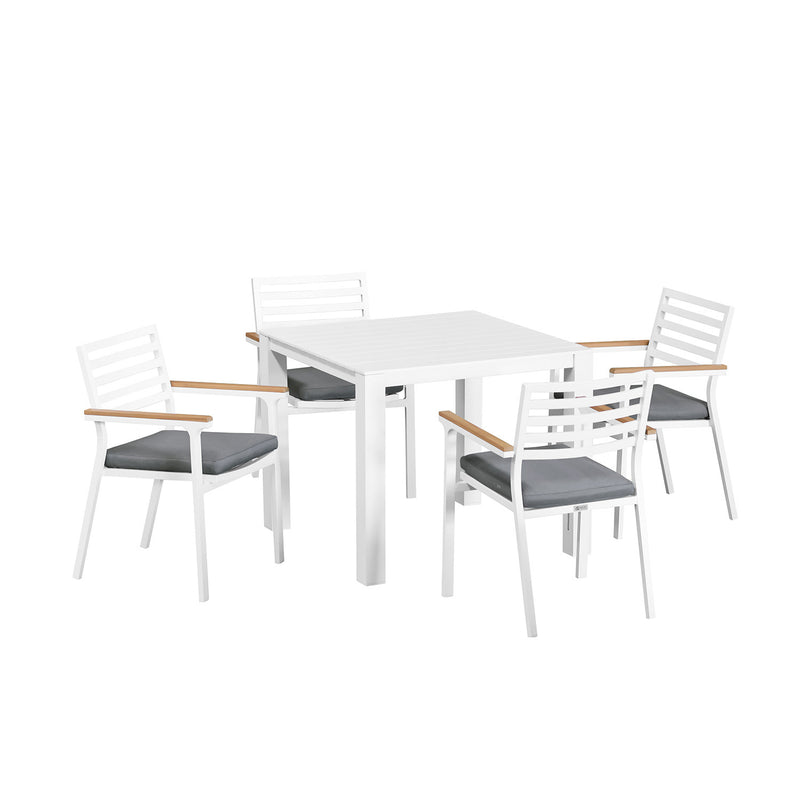 Vernon 90 cm Table Lotus Chair Outdoor Dining Setting